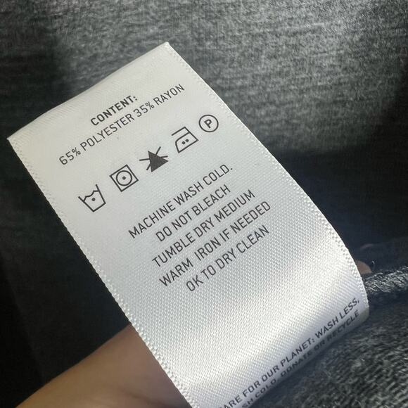 NWT Level Ten Shirt SMALL Long Sleeve Knit Tee Crewneck Charcoal Gray Minimalist - Picture 7 of 7